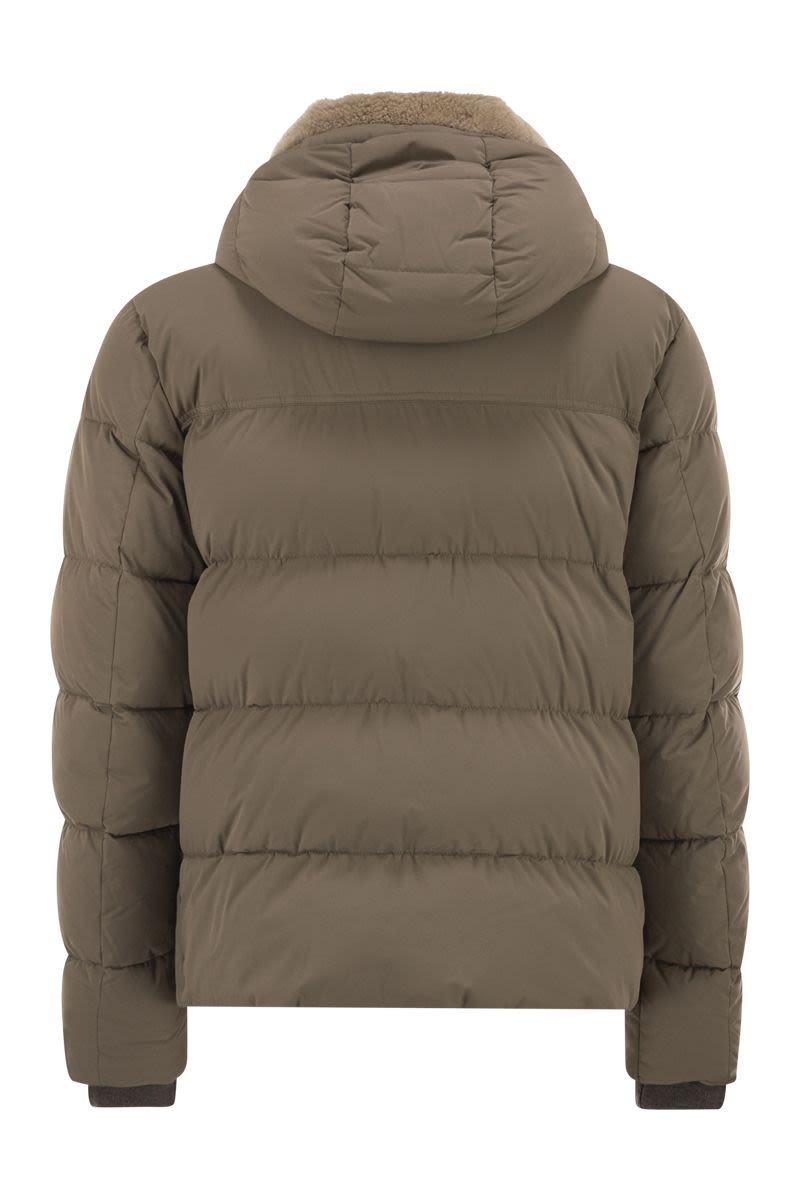 MOORER Men's Quilted Hooded Down Jacket