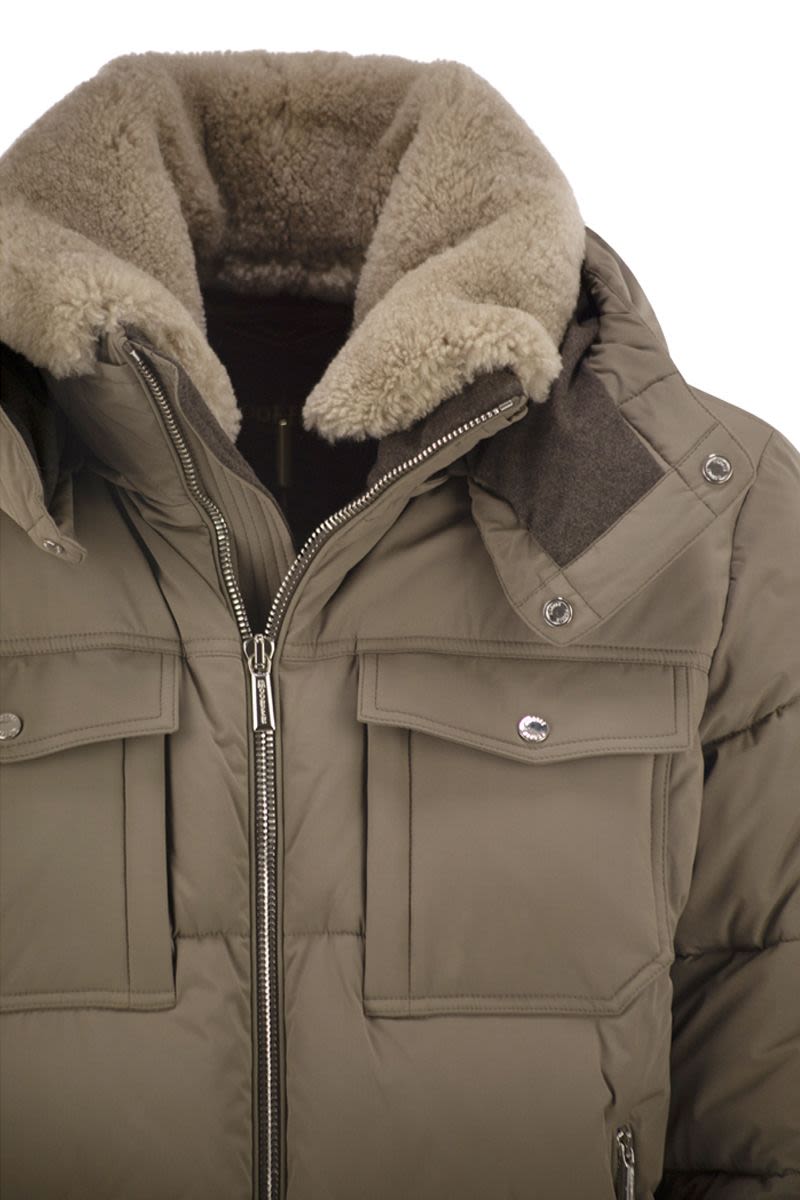 MOORER Men's Quilted Hooded Down Jacket