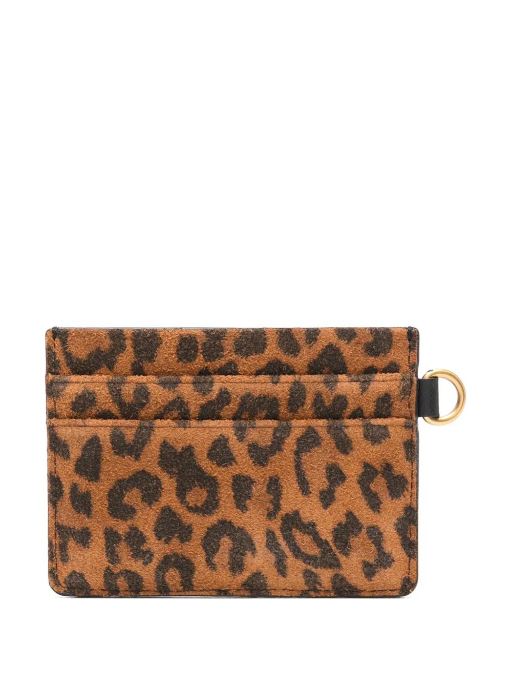 ISABEL MARANT Leopard Print Mini Card Holder