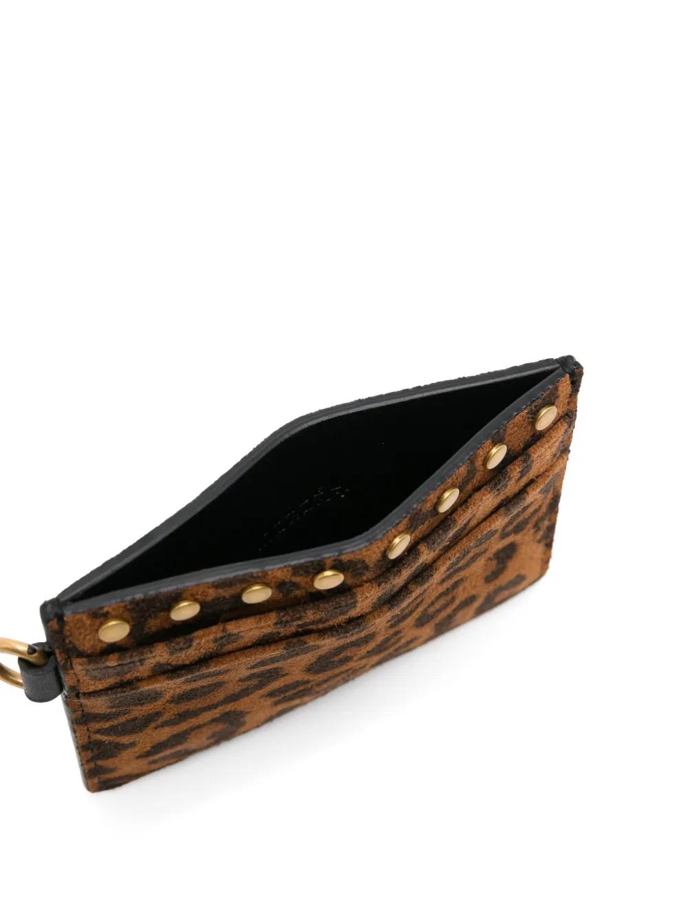 ISABEL MARANT Leopard Print Mini Card Holder