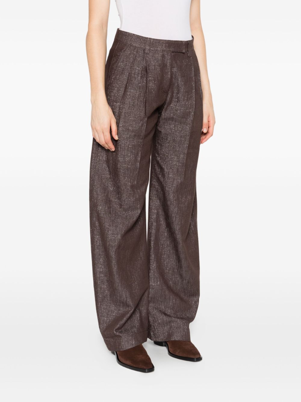 BRUNELLO CUCINELLI High Waist Pleated Detail Jeans for Women