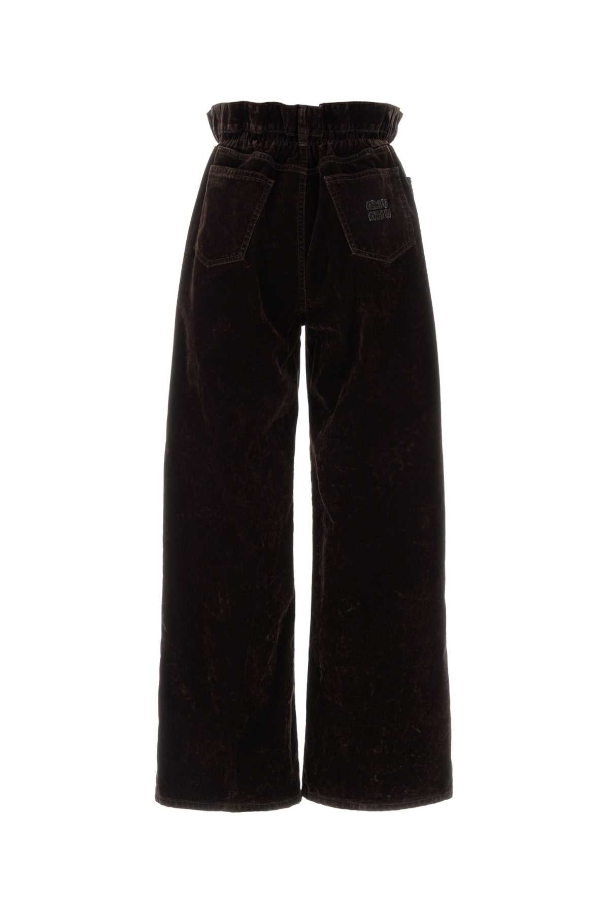 MIU MIU Wide-Leg Velvet Pants for Women