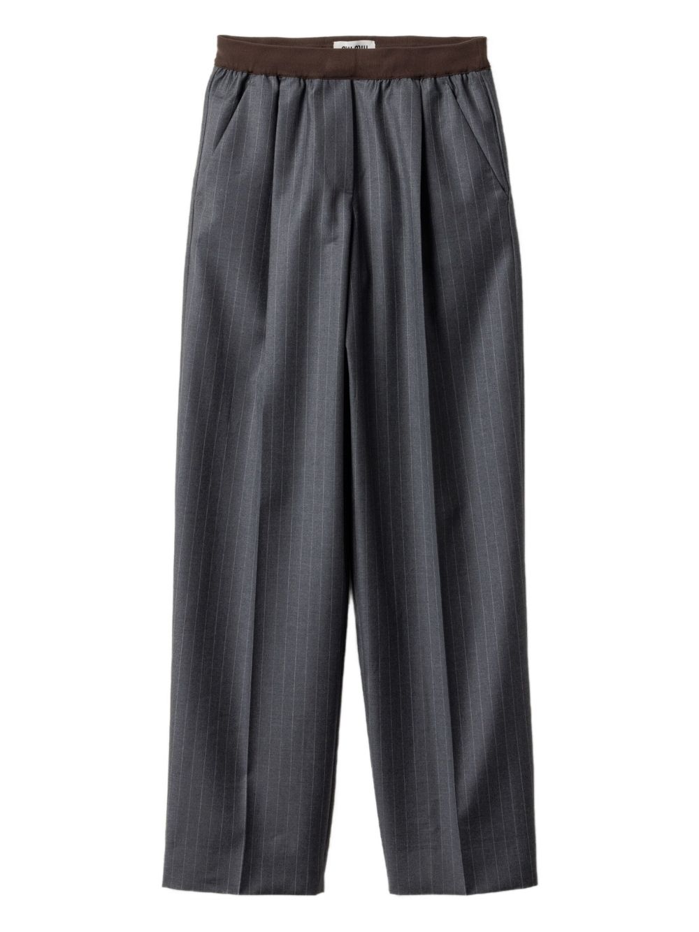 MIU MIU Tailored Pinstripe Pants for Women - FW25 Collection