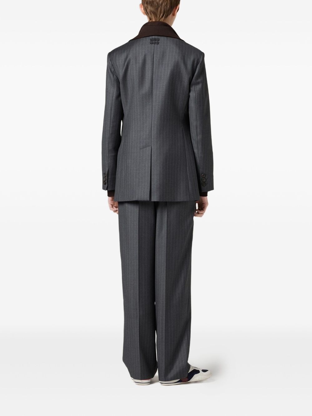 MIU MIU Tailored Pinstripe Pants for Women - FW25 Collection