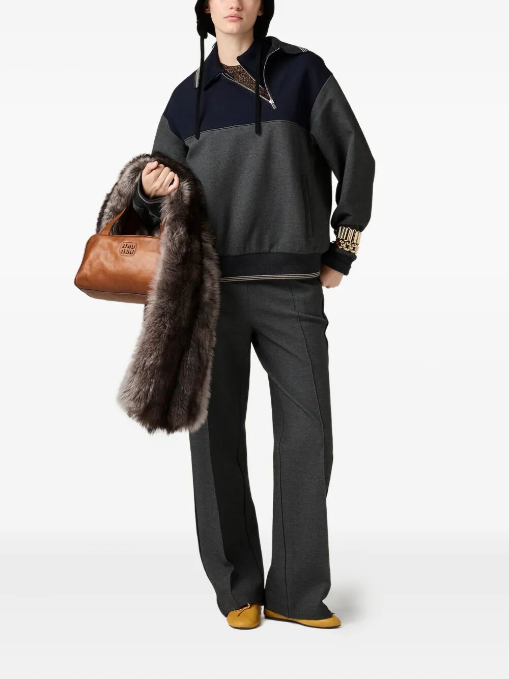 MIU MIU Knit Trousers for Women