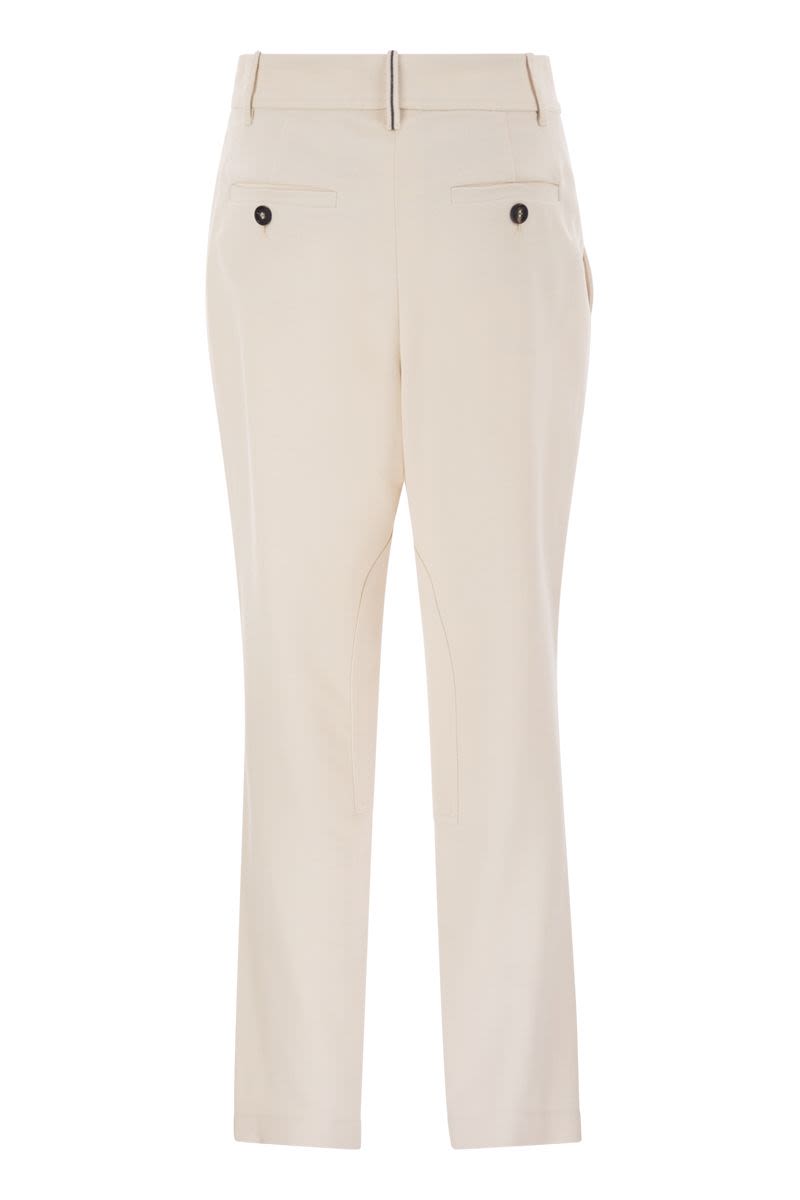 BRUNELLO CUCINELLI Stretch Viscose-Wool Twill Equestrian Trousers
