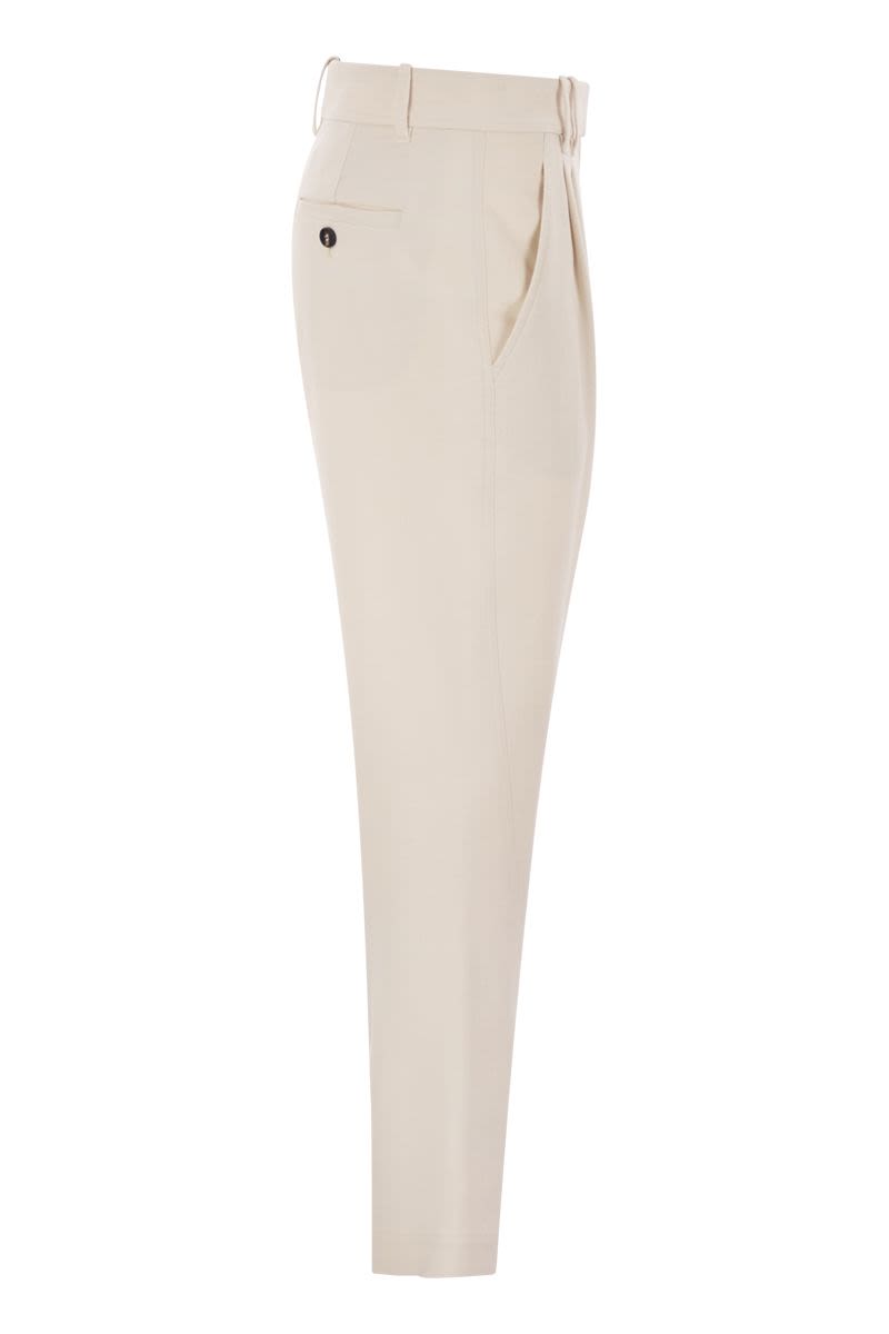 BRUNELLO CUCINELLI Stretch Viscose-Wool Twill Equestrian Trousers