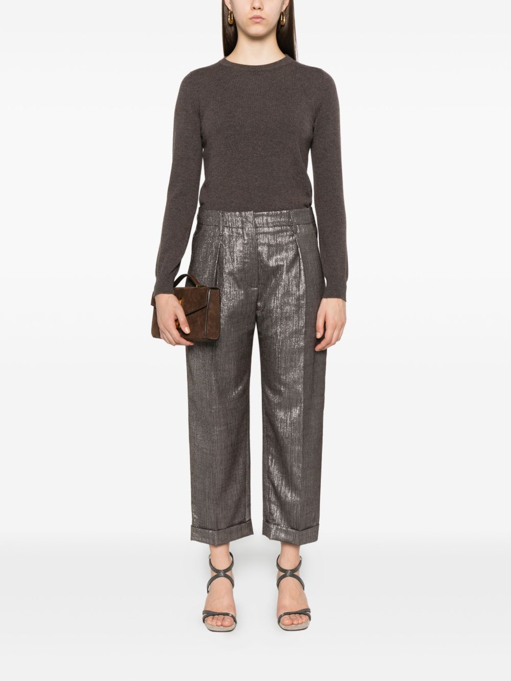 BRUNELLO CUCINELLI Chic Tailored Trousers for Women - FW25 Collection