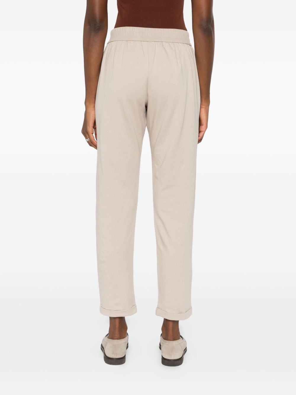 BRUNELLO CUCINELLI Cotton Sweatpants with Drawstring and Cuffed Hems