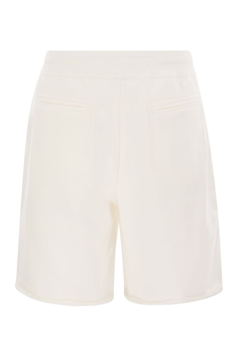 BRUNELLO CUCINELLI Sporty Mini Bermuda Shorts with Drawstring
