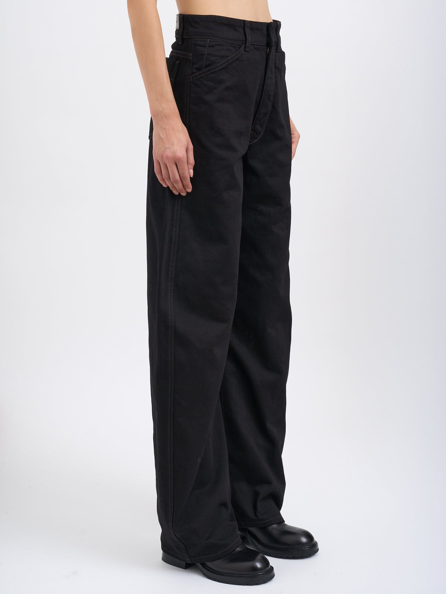 LEMAIRE Curved High-Waisted Pants for Women