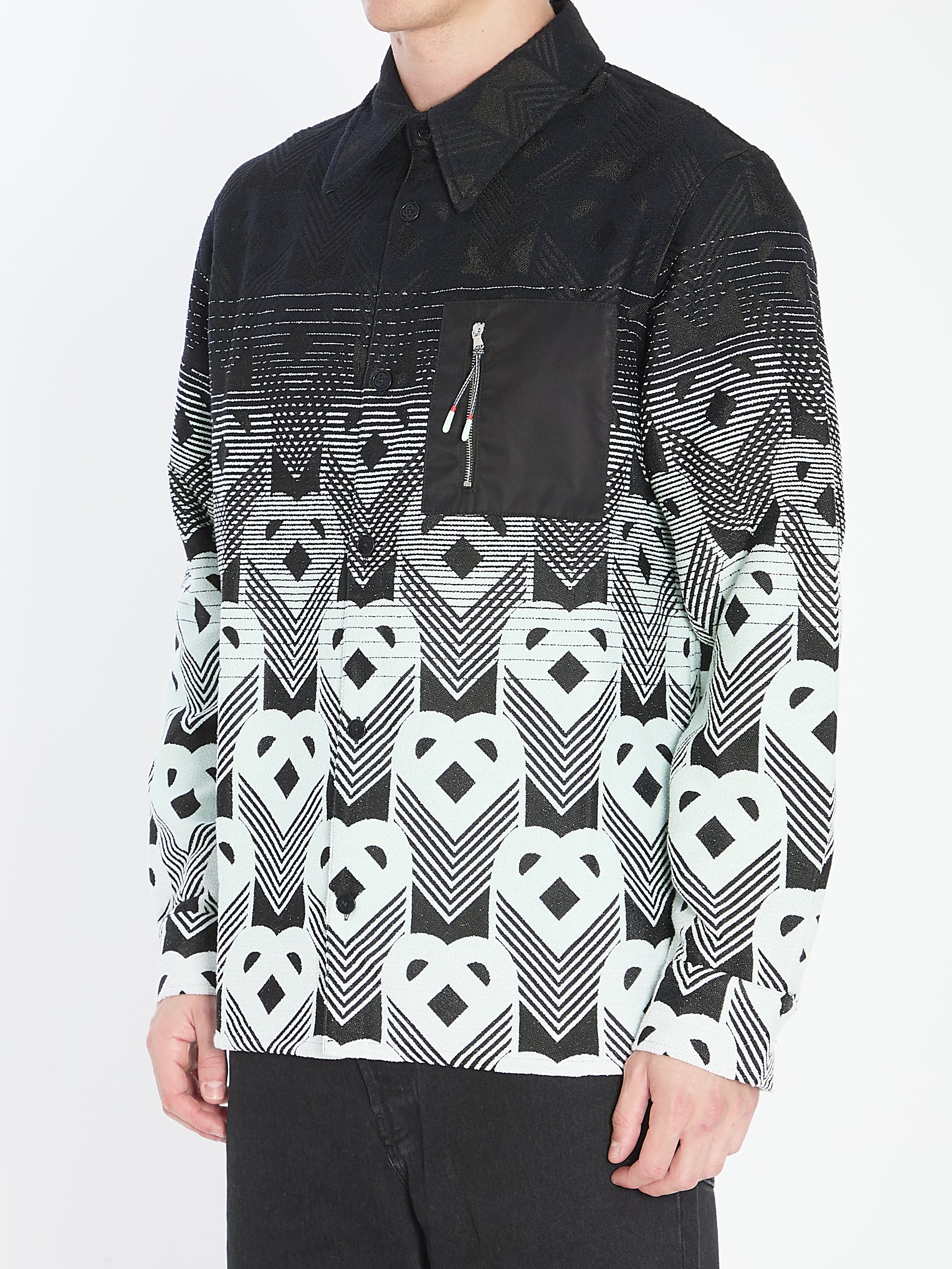 CASABLANCA Cotton-Blend Overshirt - Relaxed Fit - Size L