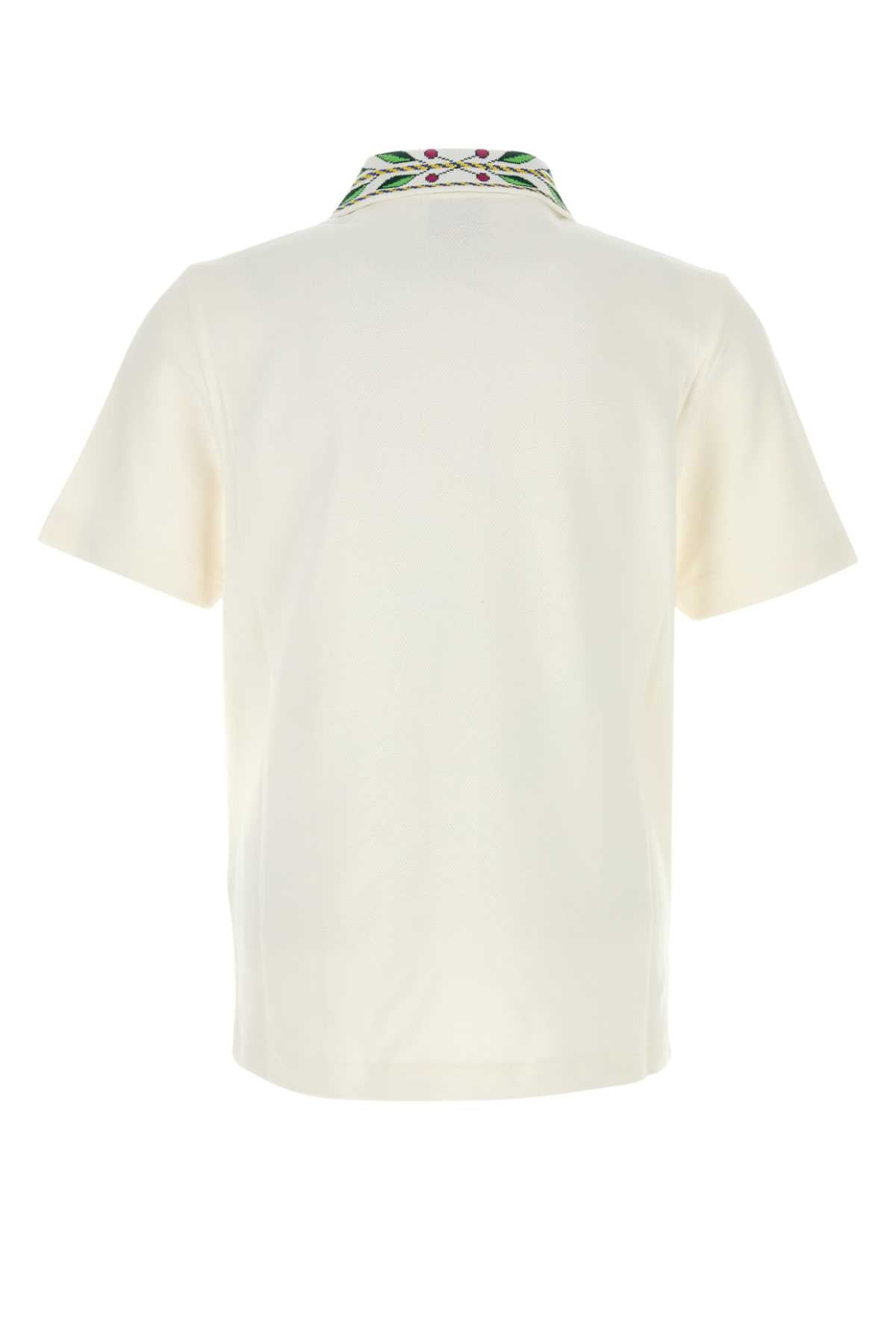 CASABLANCA Organic Cotton Polo Shirt for Men - FW25 Collection