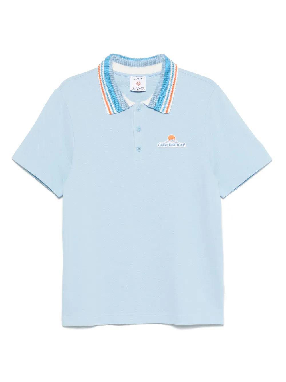 CASABLANCA Organic Cotton Polo Shirt for Men