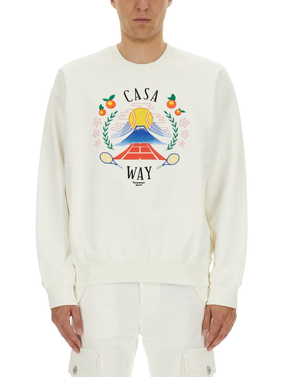CASABLANCA Multi-Color Organic Cotton Sweatshirt - Men's FW25 Collection