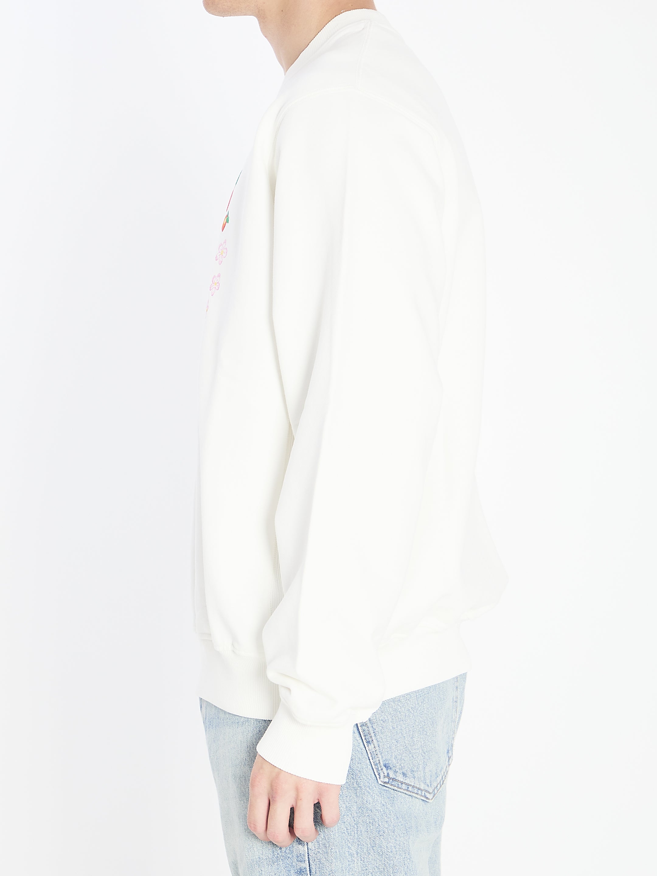 CASABLANCA Relaxed Fit Mountain Design Sweatshirt - Size L