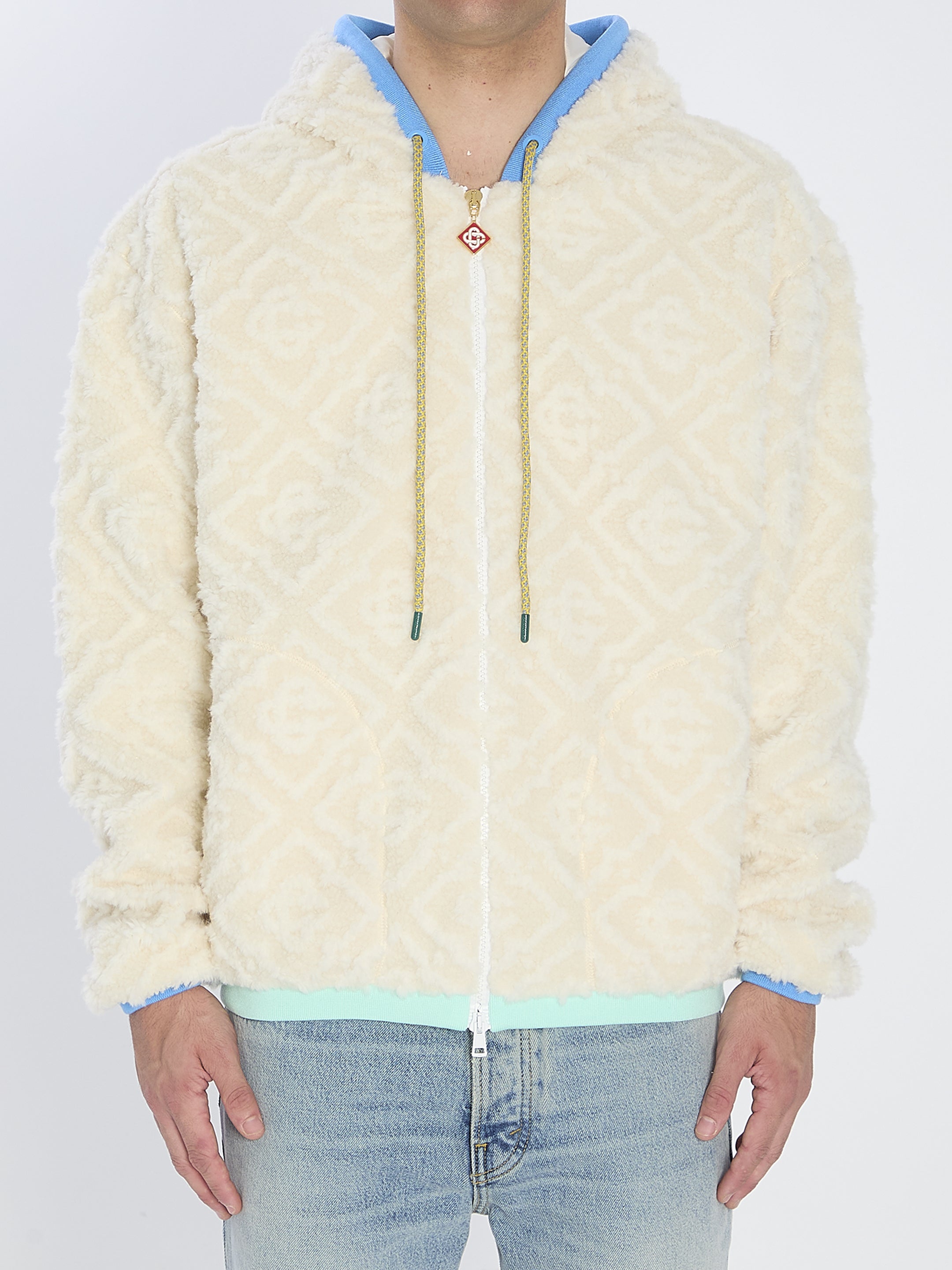 CASABLANCA Teddy Effect Jacket - Regular Fit