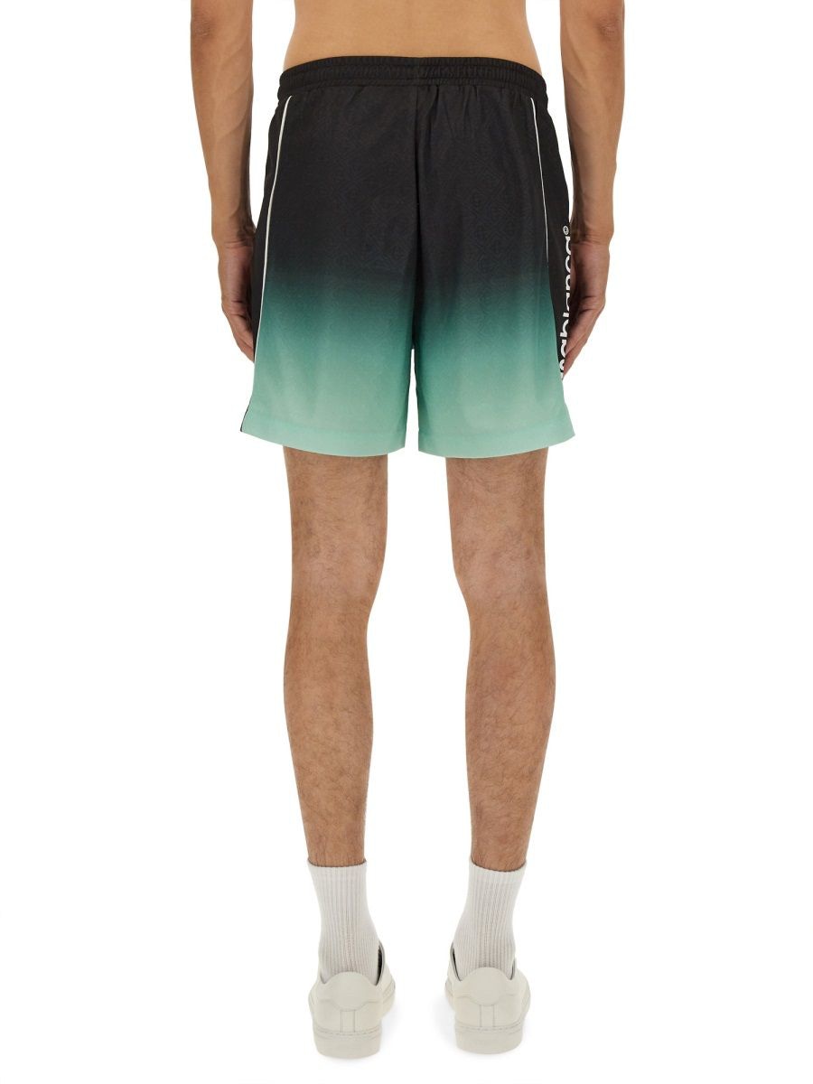 CASABLANCA Men's Multicolour Mini Polyester Shorts