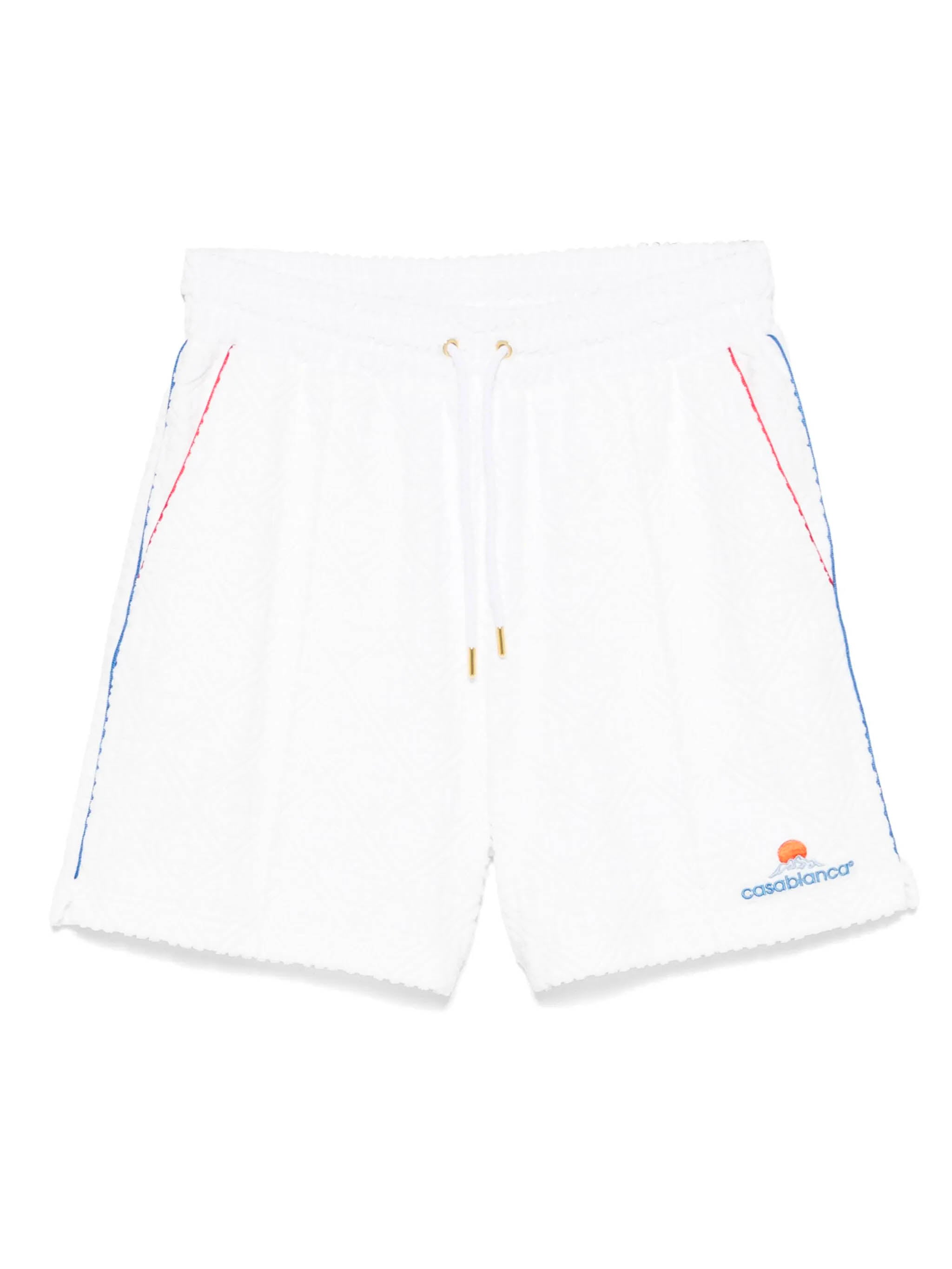 CASABLANCA Monogram Jacquard Towelling Shorts - Size M