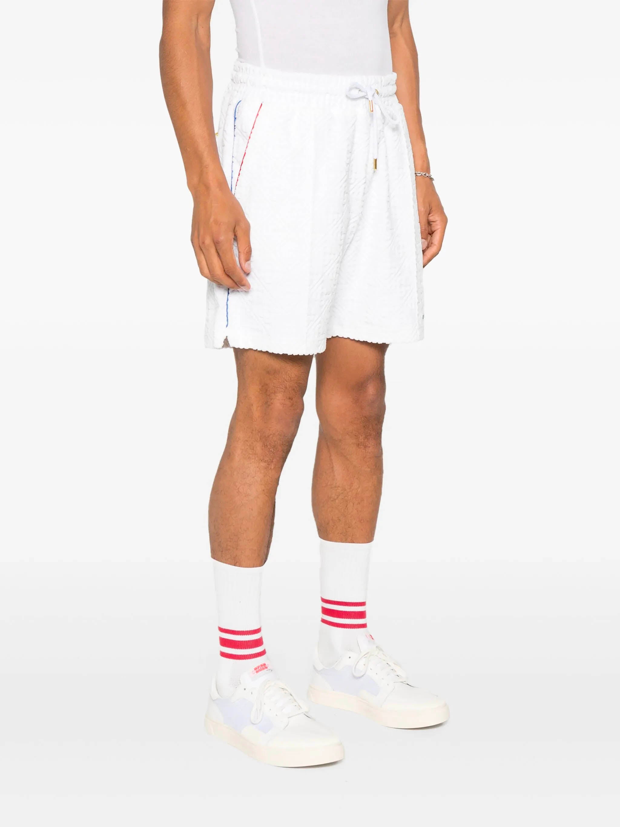 CASABLANCA Monogram Jacquard Towelling Shorts - Size M