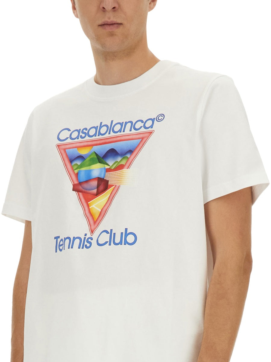 CASABLANCA Multicolour Organic Cotton T-Shirts for Men - FW25