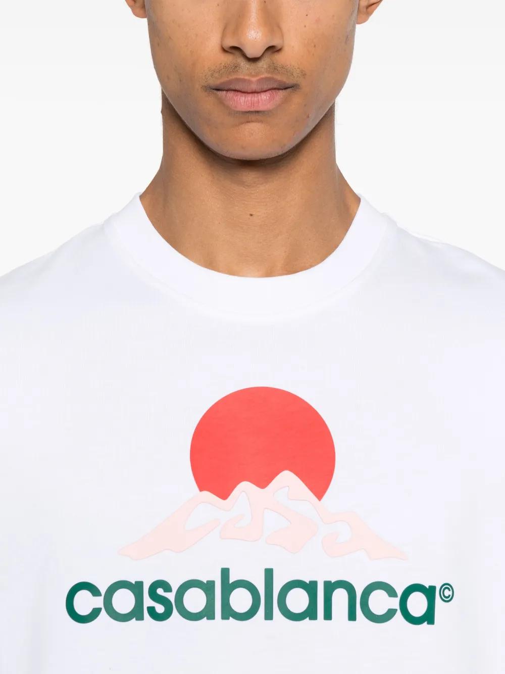 CASABLANCA Mountain Printed T-Shirt - Regular Fit