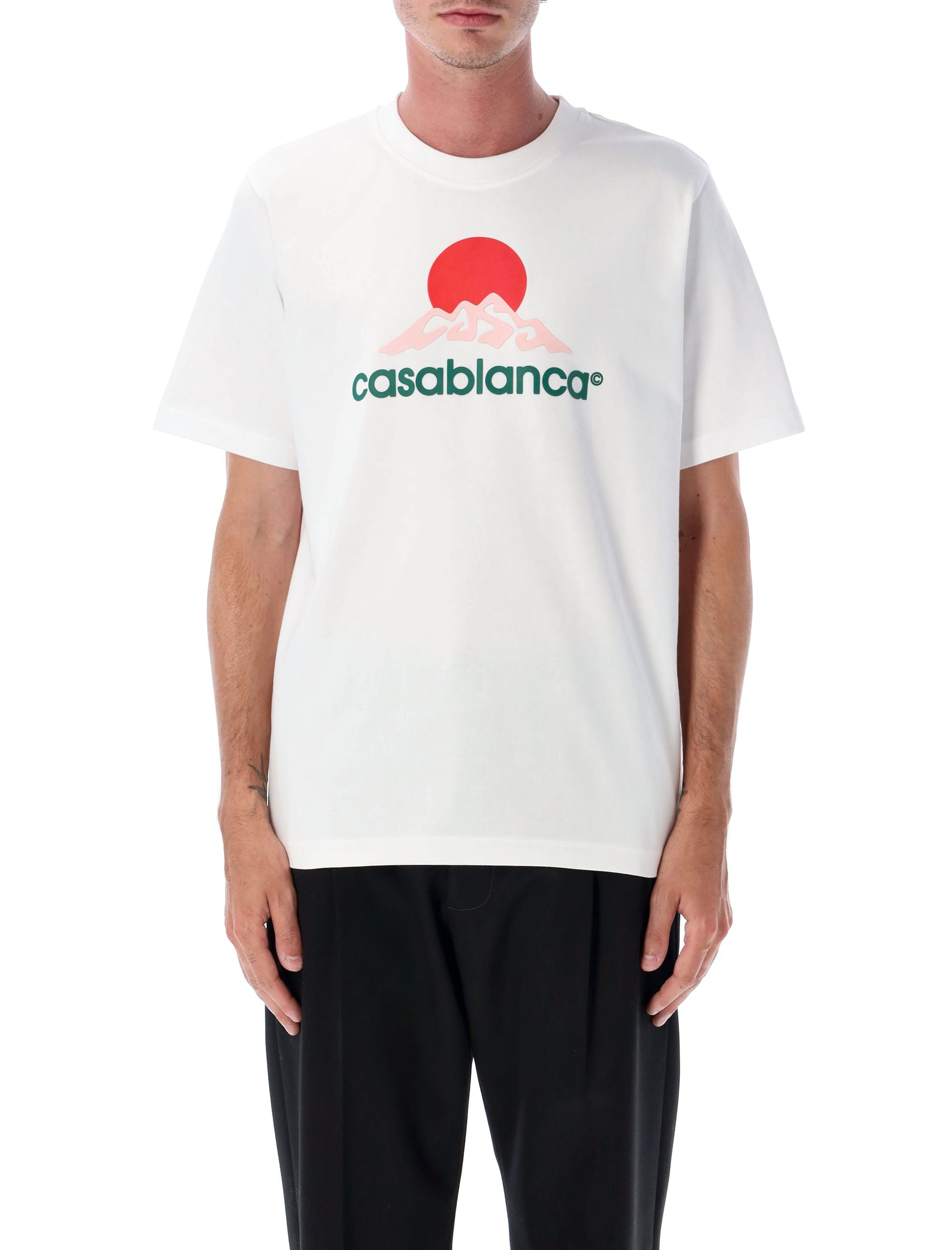 CASABLANCA Mountain Printed T-Shirt - Regular Fit