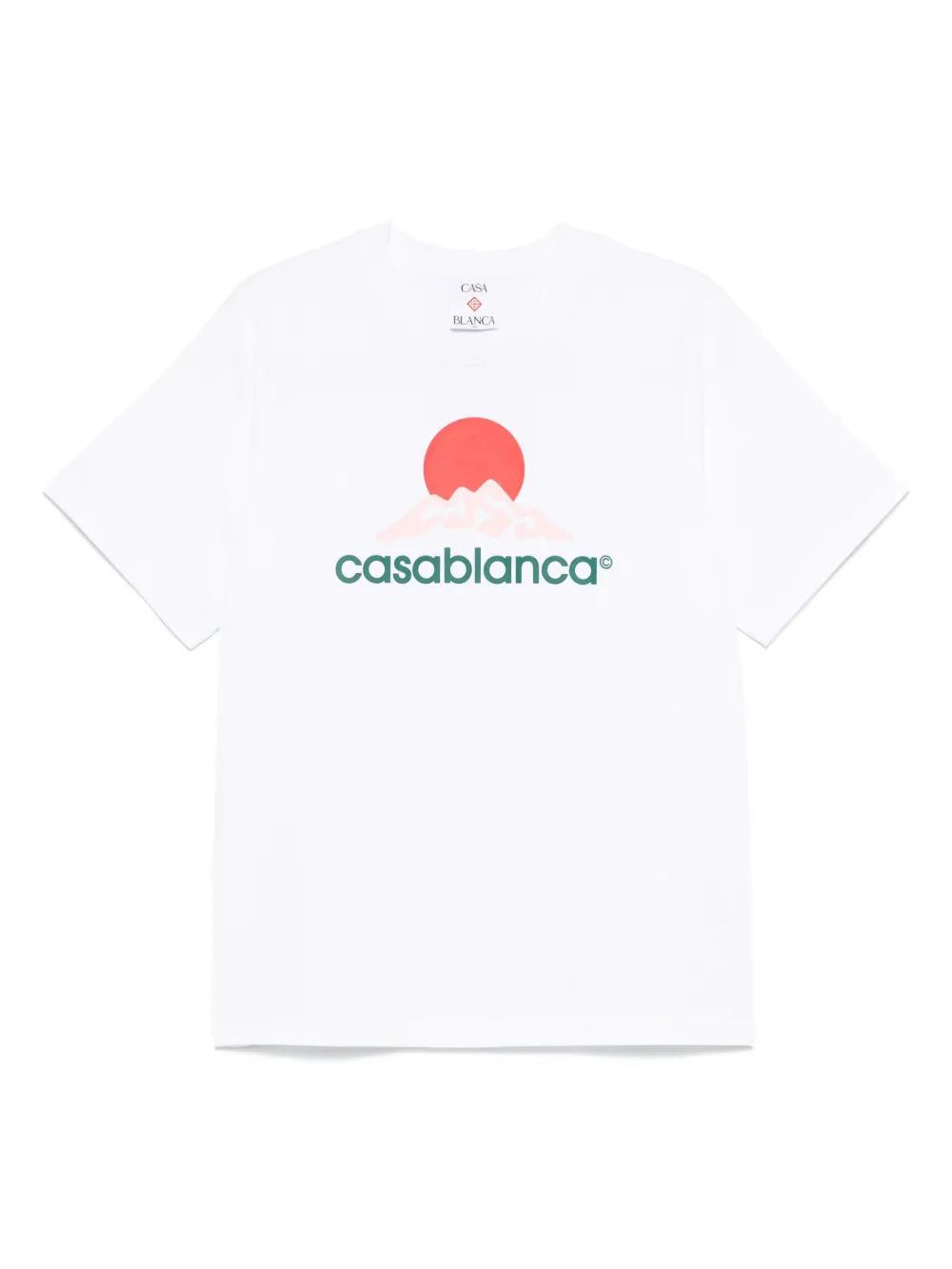CASABLANCA Organic Cotton T-Shirt for Men - Fall Collection