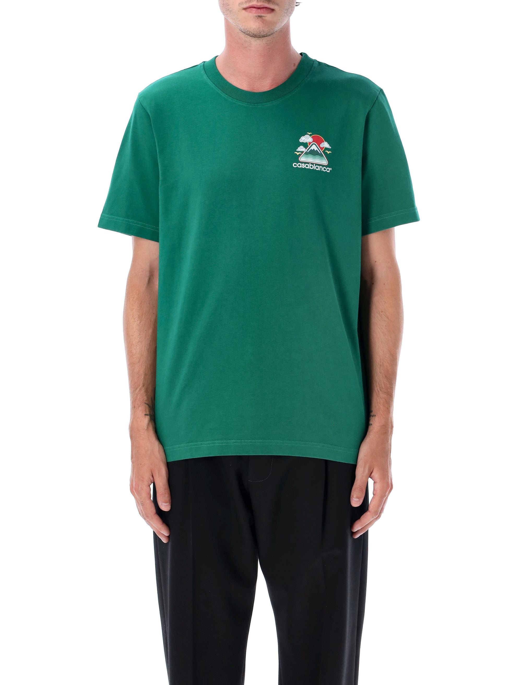 CASABLANCA Relaxed Fit Graphic Logo T-Shirt - Size L