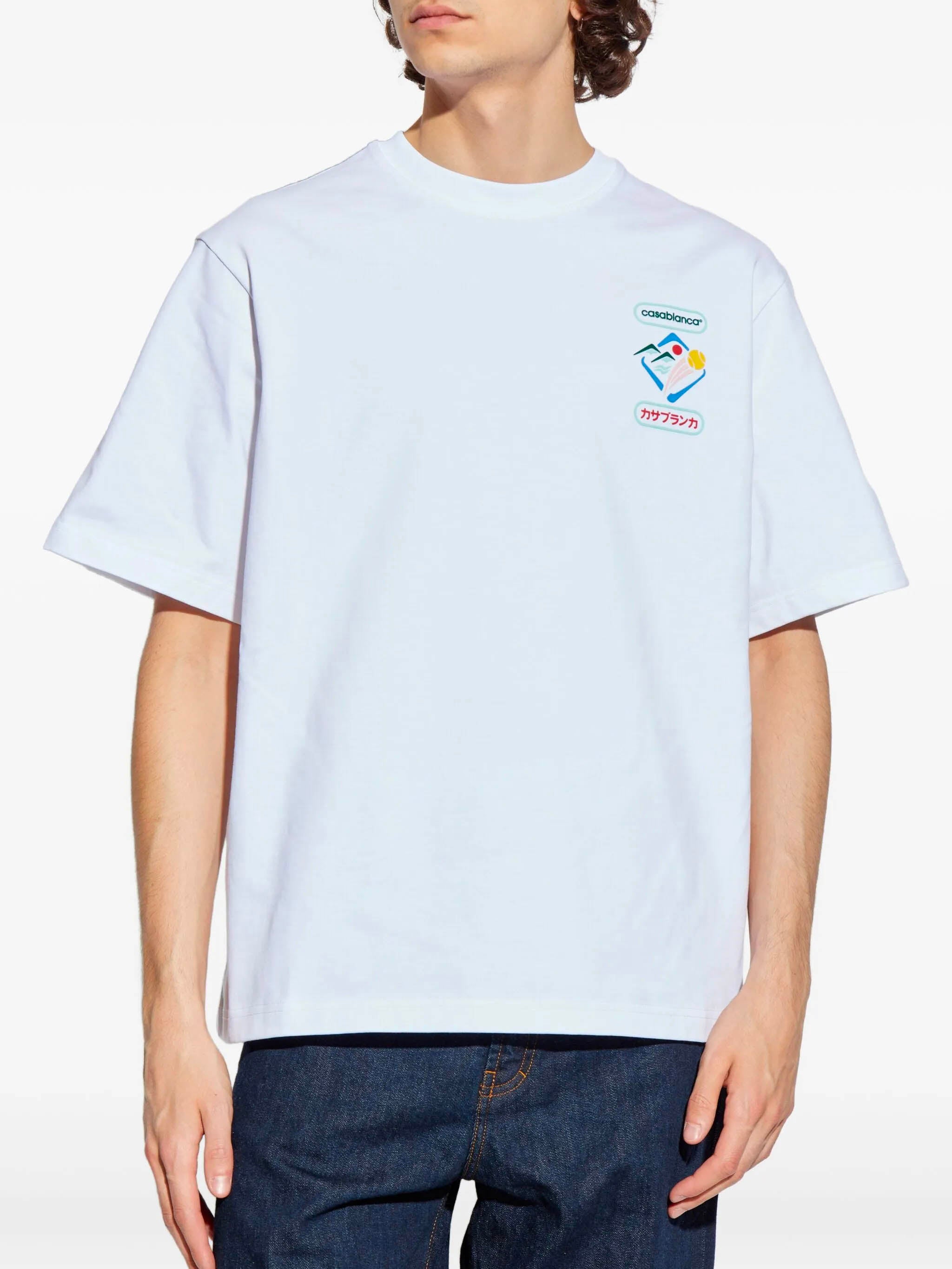 CASABLANCA Oversized Crewneck T-Shirt - Men's Large