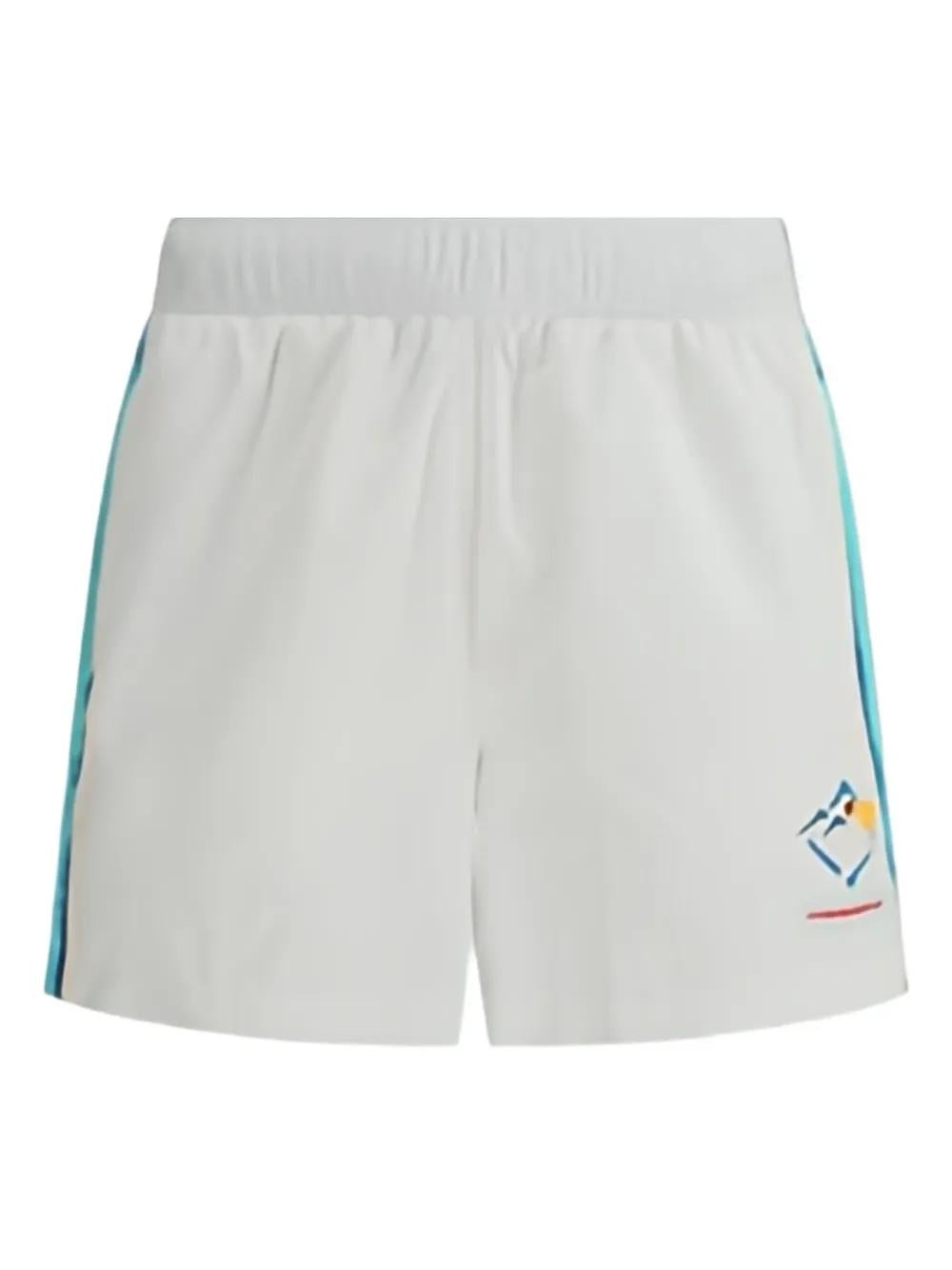 CASABLANCA Sporty Graphic-Panel Windbreaker Shorts for Men