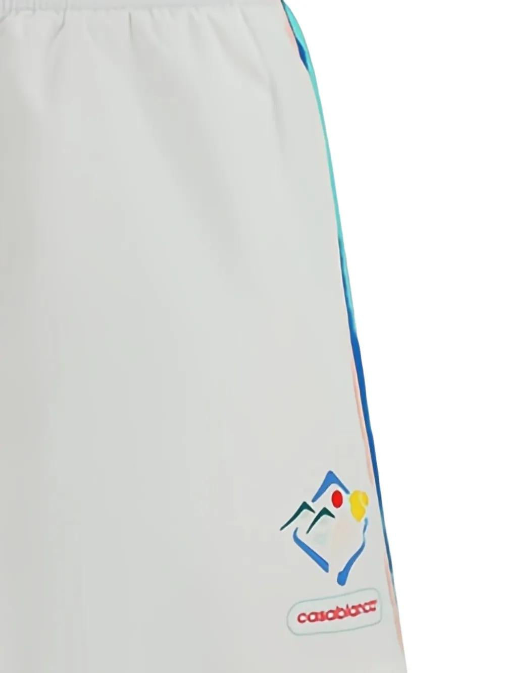 CASABLANCA Sporty Graphic-Panel Windbreaker Shorts for Men