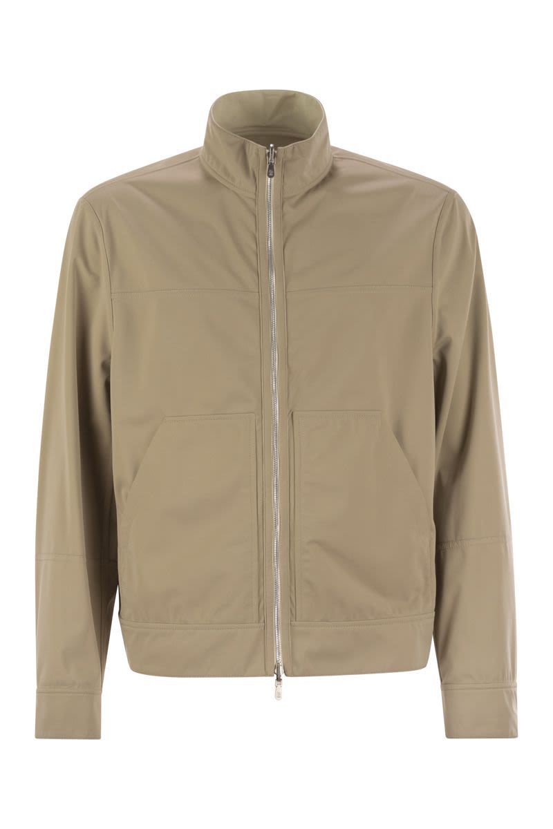 BRUNELLO CUCINELLI Reversible Leather Bomber Jacket for Men