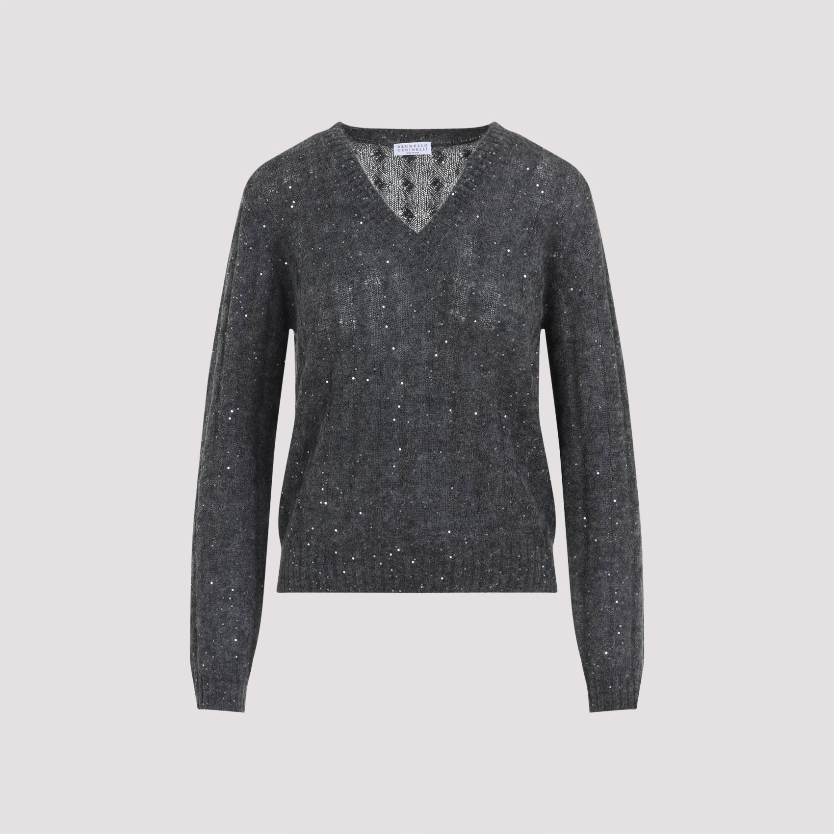 BRUNELLO CUCINELLI Wool V-Necked Jumper for Women - Fall/Winter 2025