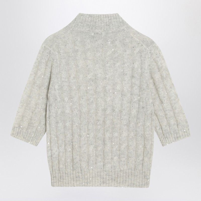 BRUNELLO CUCINELLI Cable-Knit Mohair Blend Sweater - FW25