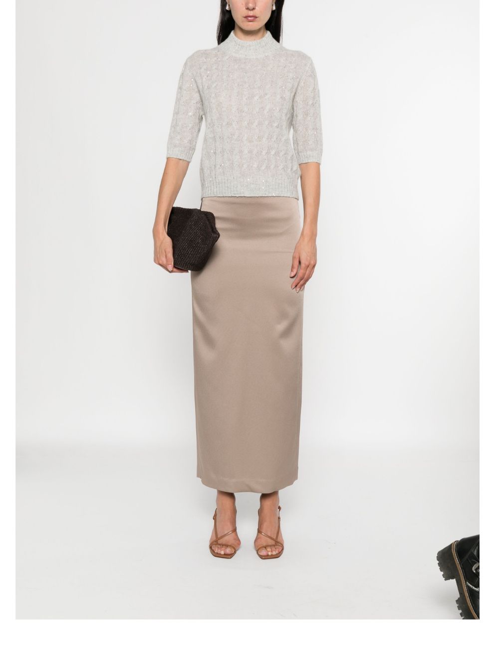BRUNELLO CUCINELLI Elegant High-Rise Long Skirt for Women