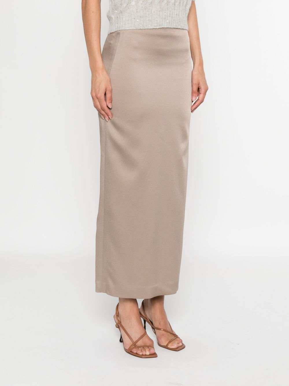 BRUNELLO CUCINELLI Elegant High-Rise Long Skirt for Women