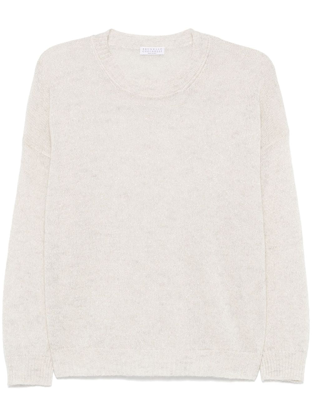 BRUNELLO CUCINELLI Mohair Wool Sweater - Women's Crew Neck Long Sleeve