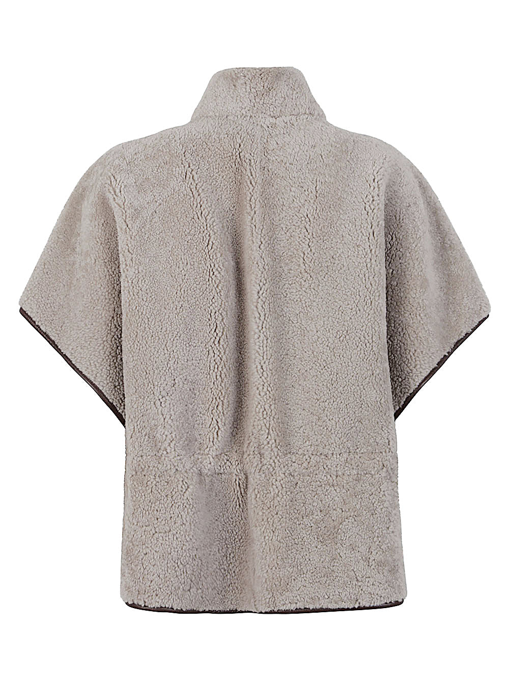 BRUNELLO CUCINELLI Zipped Cape with Internal Drawstring - Women's Outerwear