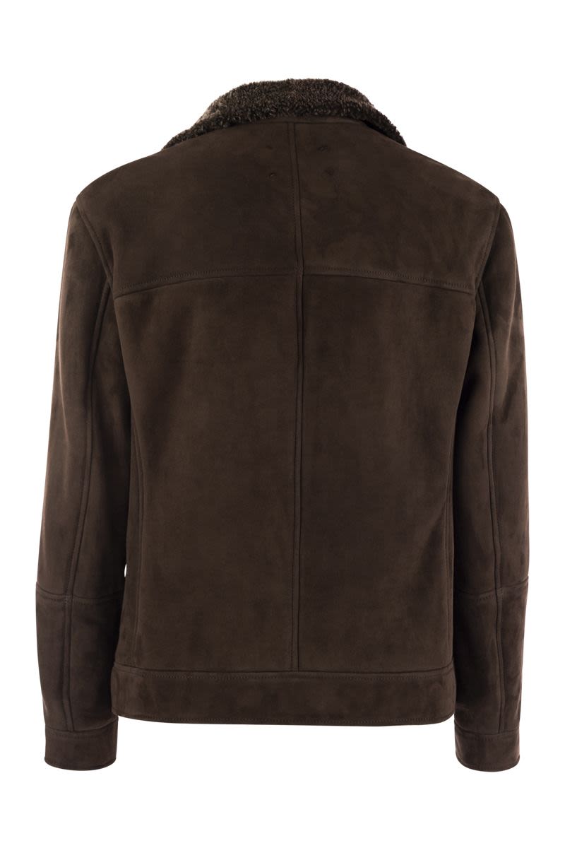 BRUNELLO CUCINELLI Double-Breasted Shearling Outerwear