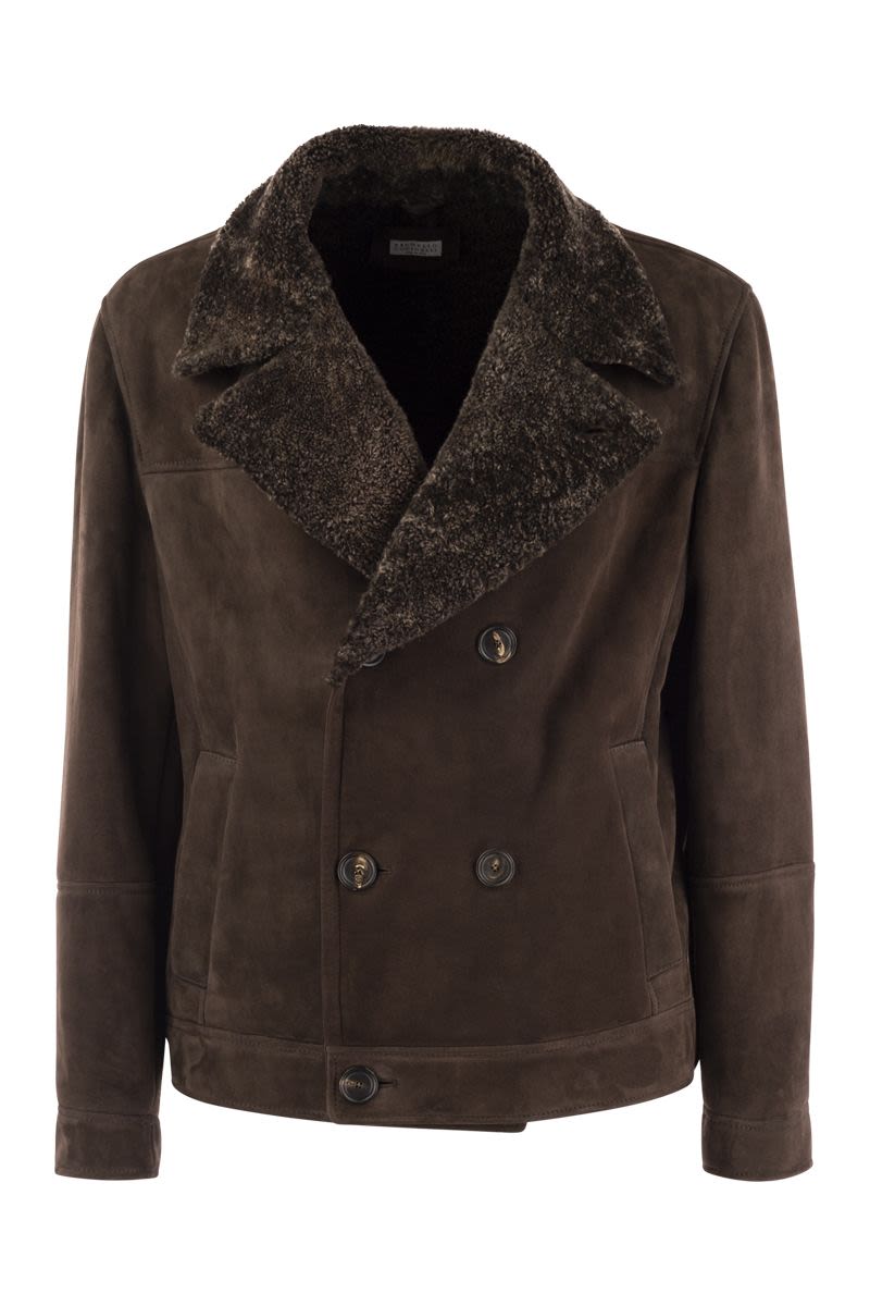 BRUNELLO CUCINELLI Double-Breasted Shearling Outerwear