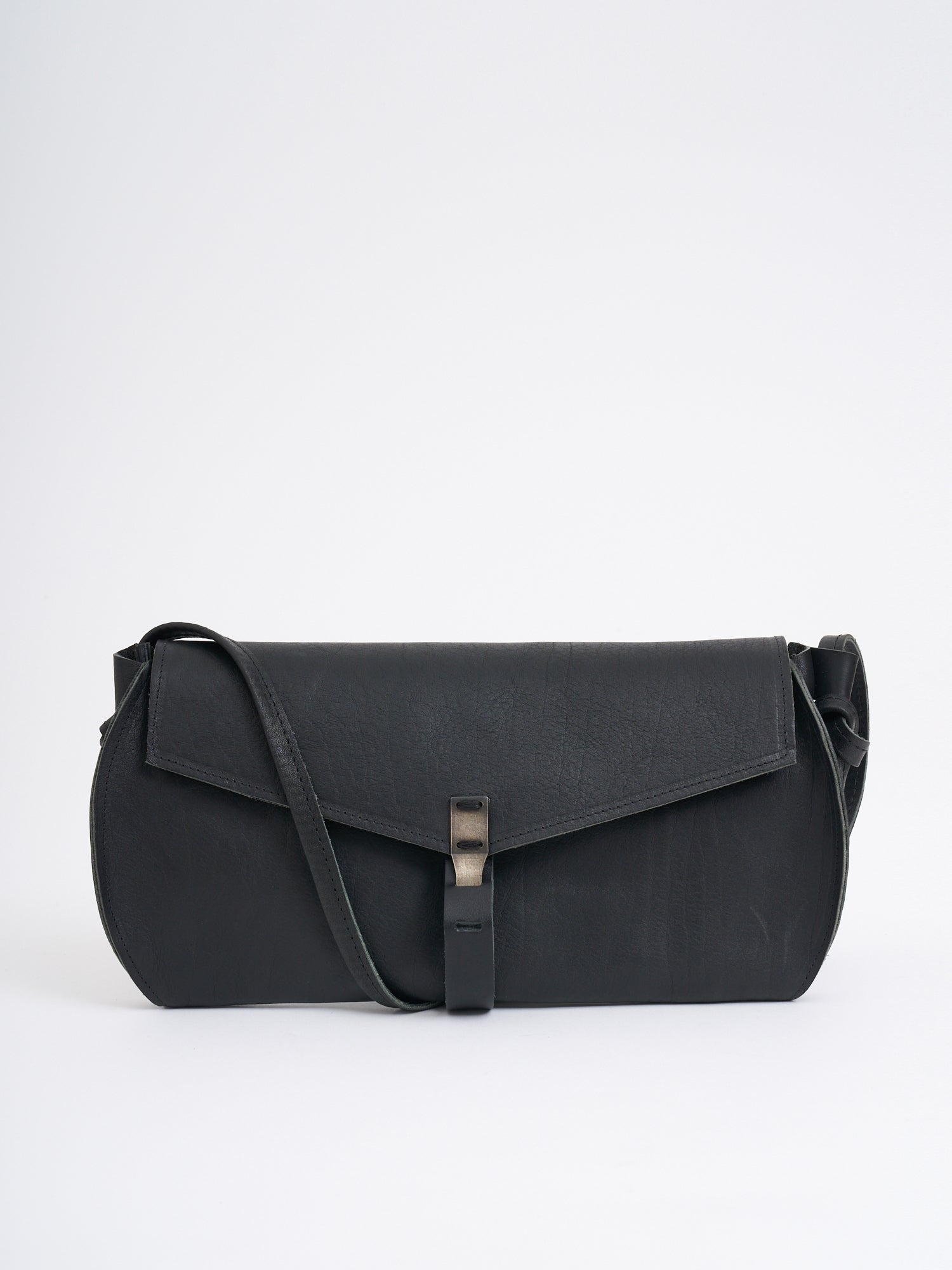 VALENTINA BANELLA Mini Hook Leather Clutch with Shoulder Strap - Perfect for Any Occasion