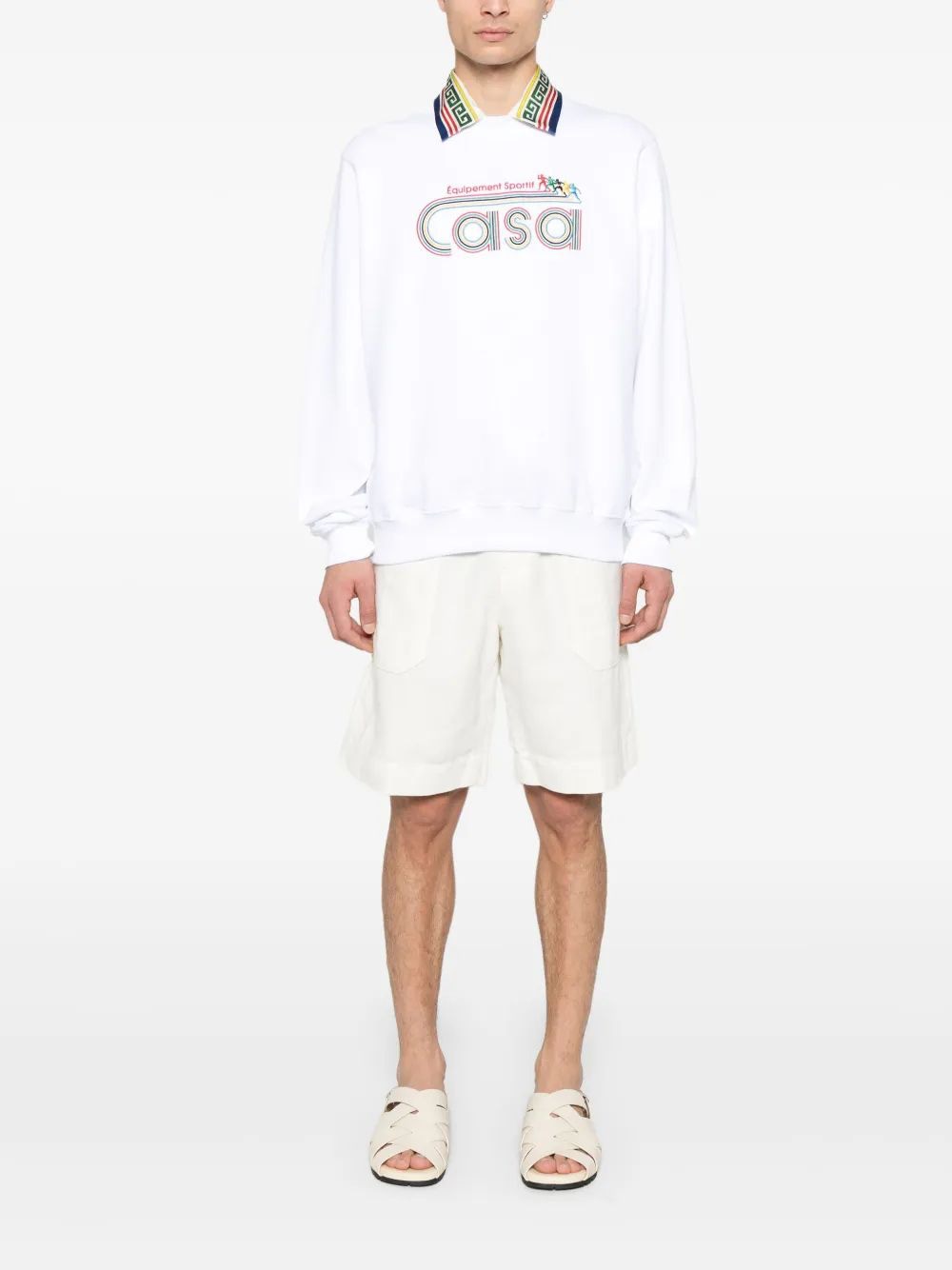 CASABLANCA Embroidered Sports Sweatshirt for Men