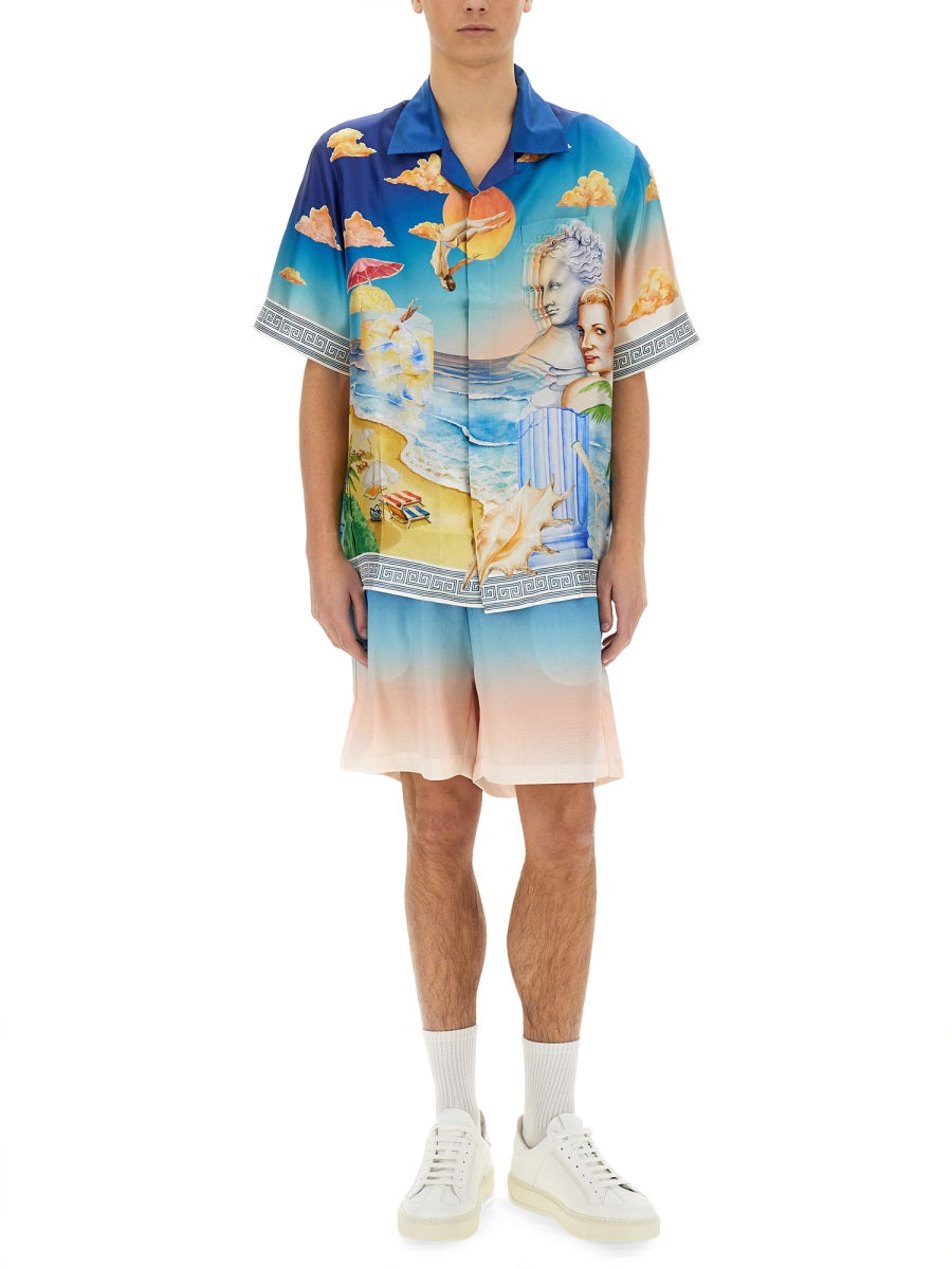 CASABLANCA Gradient Football Shorts - Men's Size M