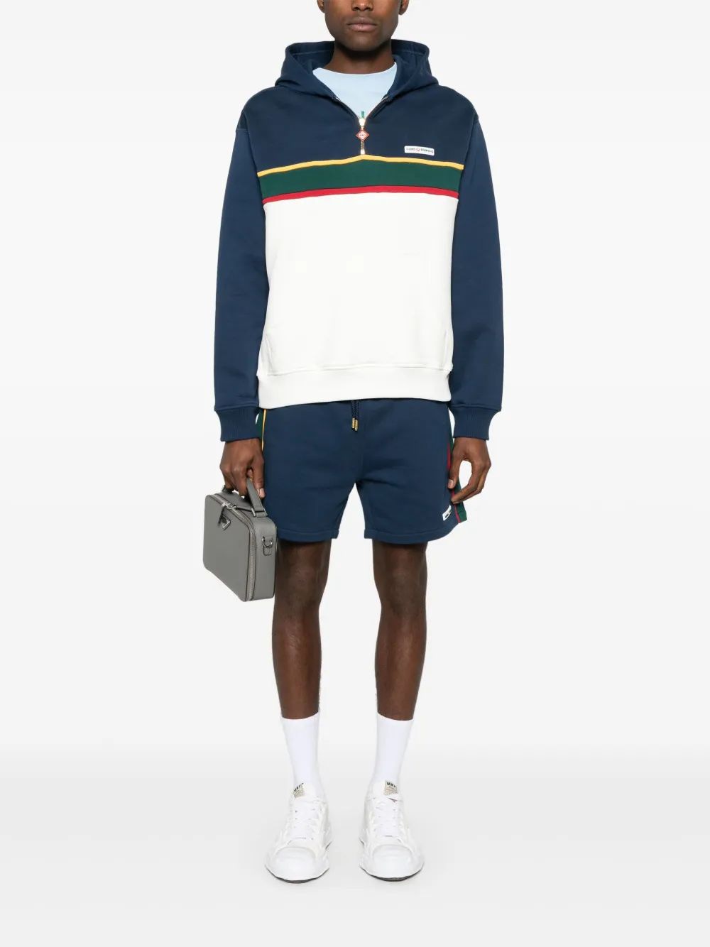 CASABLANCA Colourblock Panel Sweatshorts - Mini Length