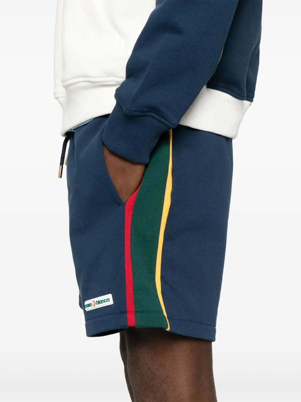 CASABLANCA Colourblock Panel Sweatshorts - Mini Length