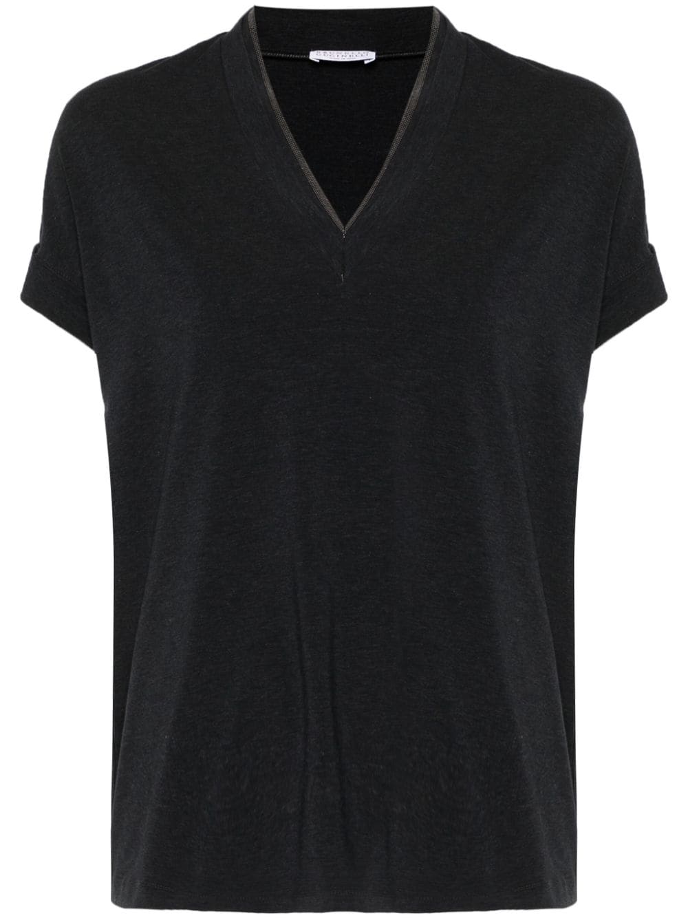BRUNELLO CUCINELLI Women's Cotton V-Neck T-Shirt