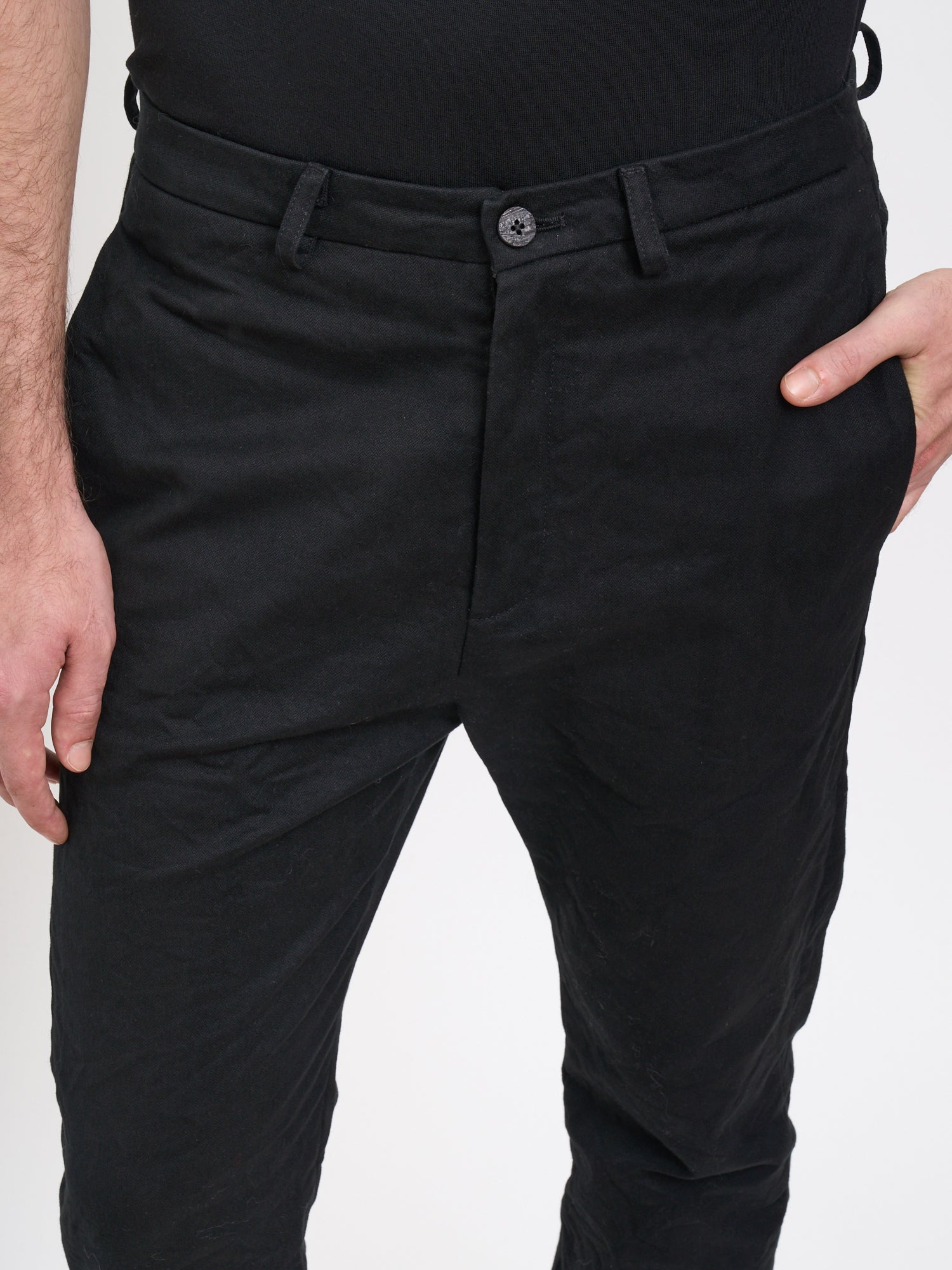 POEME BOHEMIEN Regular Cotton Trousers Size 48 for Men