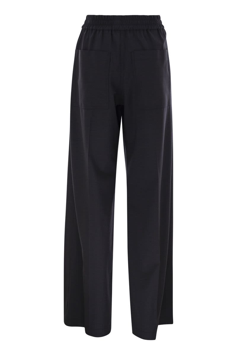 BRUNELLO CUCINELLI Tropical Luxury Wool Loose Trousers