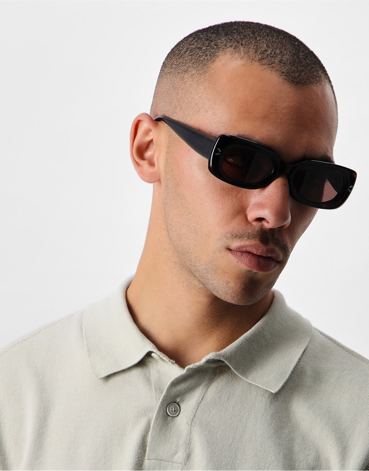 MCQ Havana Mini Sunglasses with Logo Arm - 51MM Lens